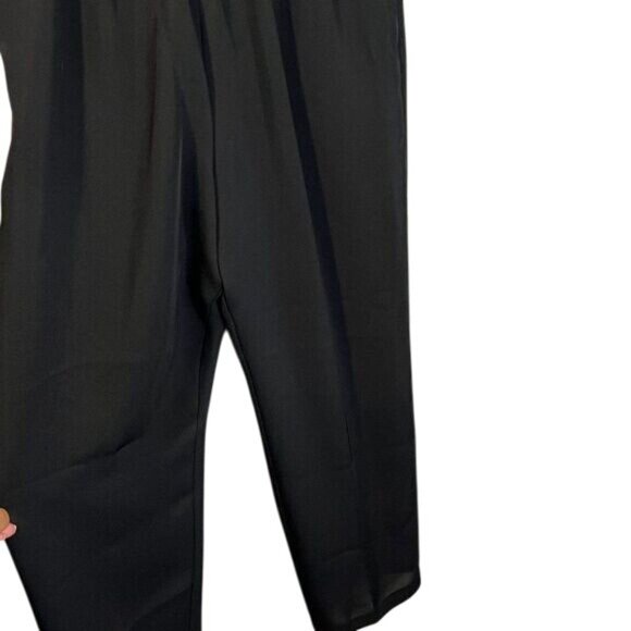 Sag Harbor Women's Pull On Pants Elastic Waist Dress Pants‎ Medium Petite - Picture 2 of 7
